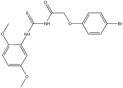 N-[(4-bromophenoxy)acetyl]-N'-(2,5-dimethoxyphenyl)thiourea