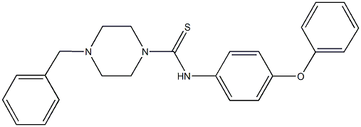 4-benzyl-N-(4-phenoxyphenyl)-1-piperazinecarbothioamide