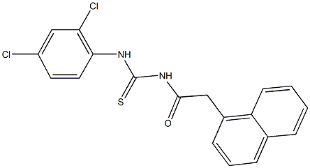 N-(2,4-dichlorophenyl)-N'-(1-naphthylacetyl)thiourea,,结构式