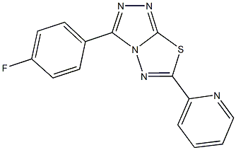  3-(4-fluorophenyl)-6-(2-pyridinyl)[1,2,4]triazolo[3,4-b][1,3,4]thiadiazole