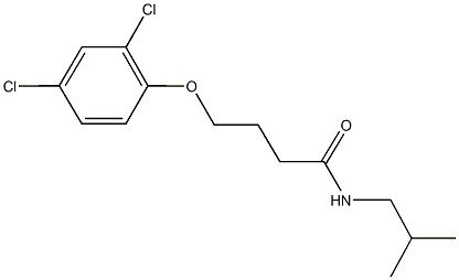4-(2,4-dichlorophenoxy)-N-isobutylbutanamide 化学構造式