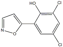 2,4-dichloro-6-(5-isoxazolyl)phenol Structure