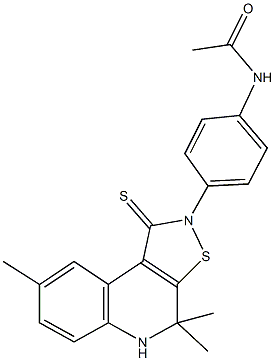 N-[4-(4,4,8-trimethyl-1-thioxo-4,5-dihydroisothiazolo[5,4-c]quinolin-2(1H)-yl)phenyl]acetamide