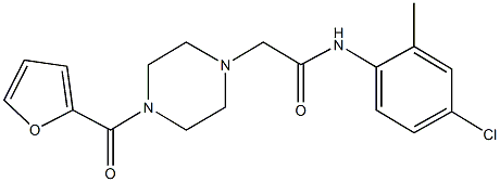 N-(4-chloro-2-methylphenyl)-2-[4-(2-furoyl)-1-piperazinyl]acetamide