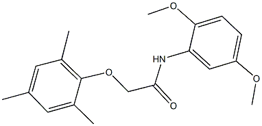 N-(2,5-dimethoxyphenyl)-2-(mesityloxy)acetamide Structure