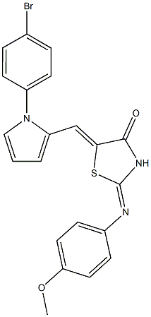 5-{[1-(4-bromophenyl)-1H-pyrrol-2-yl]methylene}-2-[(4-methoxyphenyl)imino]-1,3-thiazolidin-4-one