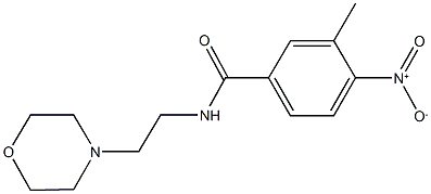 4-nitro-3-methyl-N-[2-(4-morpholinyl)ethyl]benzamide Structure