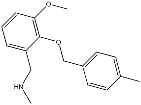 N-{3-methoxy-2-[(4-methylbenzyl)oxy]benzyl}-N-methylamine Struktur