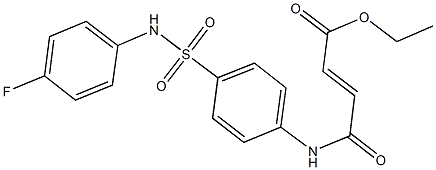 ethyl 4-{4-[(4-fluoroanilino)sulfonyl]anilino}-4-oxo-2-butenoate Structure