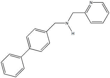 N-([1,1'-biphenyl]-4-ylmethyl)-N-(2-pyridinylmethyl)amine Struktur