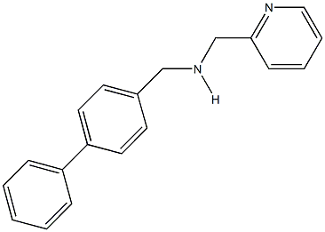 N-([1,1'-biphenyl]-4-ylmethyl)-N-(2-pyridinylmethyl)amine,,结构式