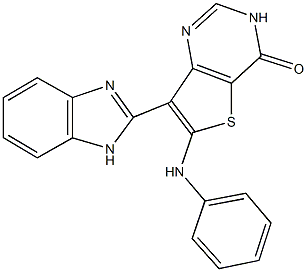 6-anilino-7-(1H-benzimidazol-2-yl)thieno[3,2-d]pyrimidin-4(3H)-one