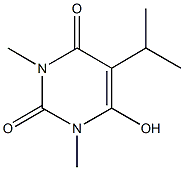 6-hydroxy-5-isopropyl-1,3-dimethylpyrimidine-2,4(1H,3H)-dione Struktur
