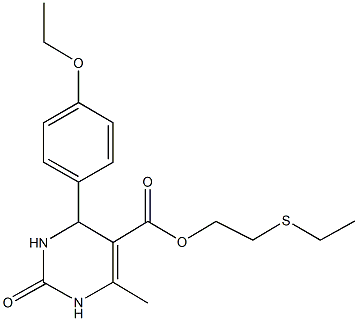 2-(ethylsulfanyl)ethyl 4-[4-(ethyloxy)phenyl]-6-methyl-2-oxo-1,2,3,4-tetrahydropyrimidine-5-carboxylate