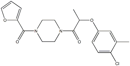 4-chloro-3-methylphenyl 2-[4-(2-furoyl)-1-piperazinyl]-1-methyl-2-oxoethyl ether