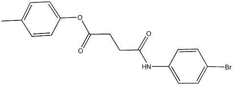 4-methylphenyl 4-(4-bromoanilino)-4-oxobutanoate,,结构式