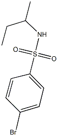 4-bromo-N-(sec-butyl)benzenesulfonamide,,结构式