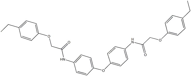 2-(4-ethylphenoxy)-N-[4-(4-{[(4-ethylphenoxy)acetyl]amino}phenoxy)phenyl]acetamide Struktur