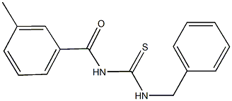 N-benzyl-N'-(3-methylbenzoyl)thiourea 结构式