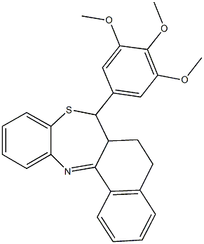 7-(3,4,5-trimethoxyphenyl)-5,6,6a,7-tetrahydronaphtho[2,1-c][1,5]benzothiazepine|