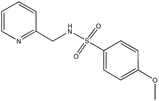 4-methoxy-N-(2-pyridinylmethyl)benzenesulfonamide 化学構造式