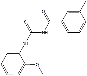 N-(2-methoxyphenyl)-N'-(3-methylbenzoyl)thiourea Structure