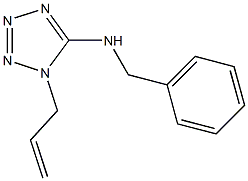 N-(1-allyl-1H-tetraazol-5-yl)-N-benzylamine,,结构式