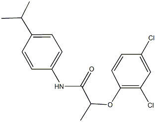 2-(2,4-dichlorophenoxy)-N-(4-isopropylphenyl)propanamide Structure