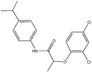 2-(2,4-dichlorophenoxy)-N-(4-isopropylphenyl)propanamide Struktur