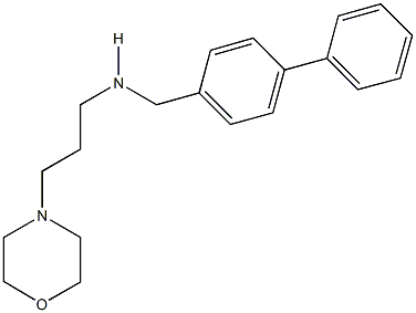 N-([1,1'-biphenyl]-4-ylmethyl)-N-[3-(4-morpholinyl)propyl]amine Structure