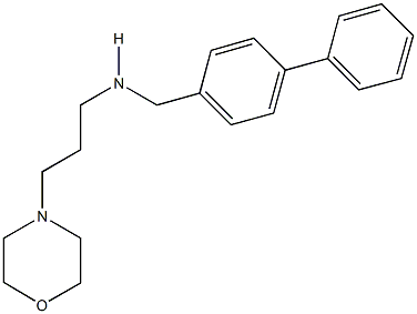 N-([1,1'-biphenyl]-4-ylmethyl)-N-[3-(4-morpholinyl)propyl]amine,,结构式