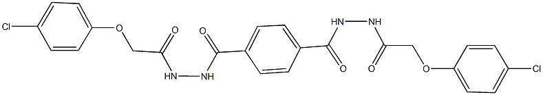  2-(4-chlorophenoxy)-N'-[4-({2-[(4-chlorophenoxy)acetyl]hydrazino}carbonyl)benzoyl]acetohydrazide