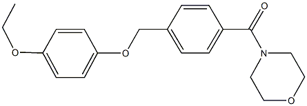 4-{4-[(4-ethoxyphenoxy)methyl]benzoyl}morpholine Structure