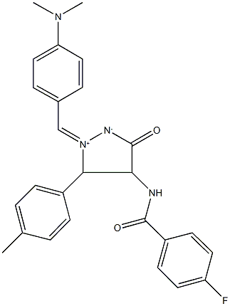 N-[1-[4-(dimethylamino)benzylidene]-5-(4-methylphenyl)-3-oxo-1lambda~5~-pyrazolidin-4-yl]-4-fluorobenzamide Structure