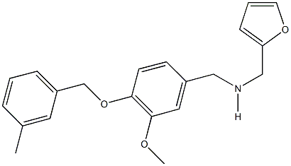 N-(2-furylmethyl)-N-{3-methoxy-4-[(3-methylbenzyl)oxy]benzyl}amine Structure