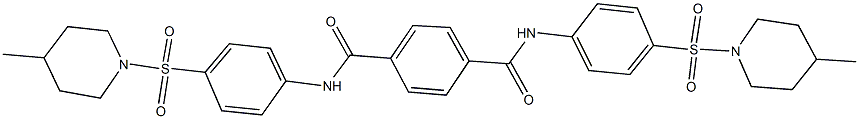 N~1~,N~4~-bis{4-[(4-methyl-1-piperidinyl)sulfonyl]phenyl}terephthalamide