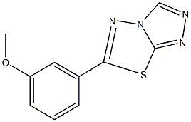 methyl 3-[1,2,4]triazolo[3,4-b][1,3,4]thiadiazol-6-ylphenyl ether Struktur