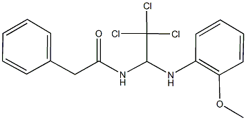  2-phenyl-N-[2,2,2-trichloro-1-(2-methoxyanilino)ethyl]acetamide