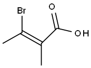 3-bromo-2-methylbut-2-enoic acid 化学構造式