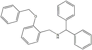N-benzhydryl-N-[2-(benzyloxy)benzyl]amine Struktur