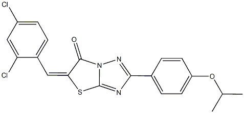 5-(2,4-dichlorobenzylidene)-2-(4-isopropoxyphenyl)[1,3]thiazolo[3,2-b][1,2,4]triazol-6(5H)-one|