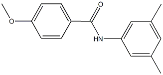 N-(3,5-dimethylphenyl)-4-methoxybenzamide 结构式
