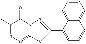 3-methyl-7-(1-naphthyl)-4H-[1,3,4]thiadiazolo[2,3-c][1,2,4]triazin-4-one Structure