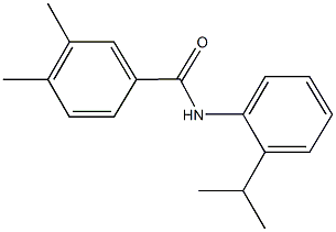 N-(2-isopropylphenyl)-3,4-dimethylbenzamide 结构式