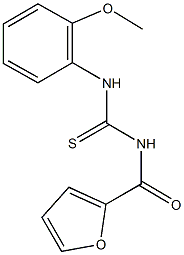 N-(2-furoyl)-N'-(2-methoxyphenyl)thiourea Struktur