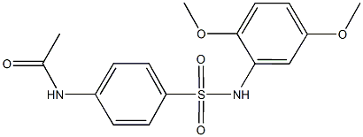 N-{4-[(2,5-dimethoxyanilino)sulfonyl]phenyl}acetamide Structure