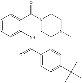 4-tert-butyl-N-{2-[(4-methyl-1-piperazinyl)carbonyl]phenyl}benzamide Structure