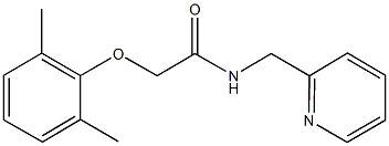2-(2,6-dimethylphenoxy)-N-(2-pyridinylmethyl)acetamide,,结构式