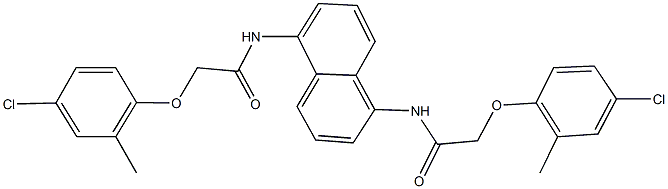 2-(4-chloro-2-methylphenoxy)-N-(5-{[(4-chloro-2-methylphenoxy)acetyl]amino}-1-naphthyl)acetamide