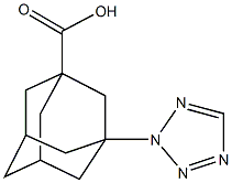 3-(2H-tetraazol-2-yl)-1-adamantanecarboxylic acid Structure